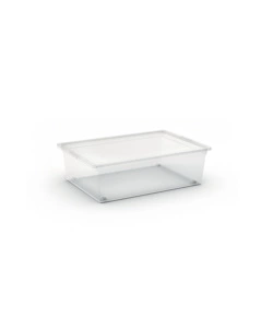 CONTENITORE CON RUOTE KETER "C-BOX L" IN PLASTICA TRASPARENTE 55X38,5X16,5 CM